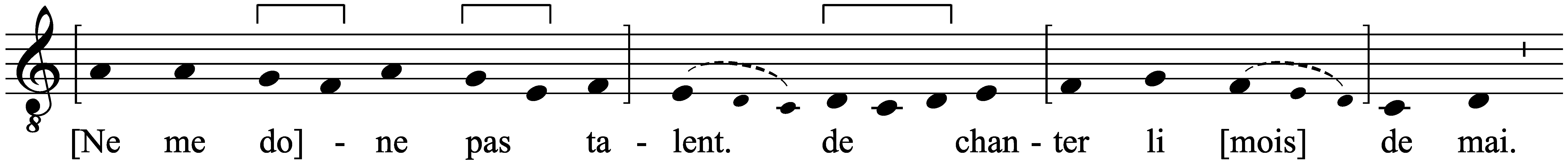Work musical notation